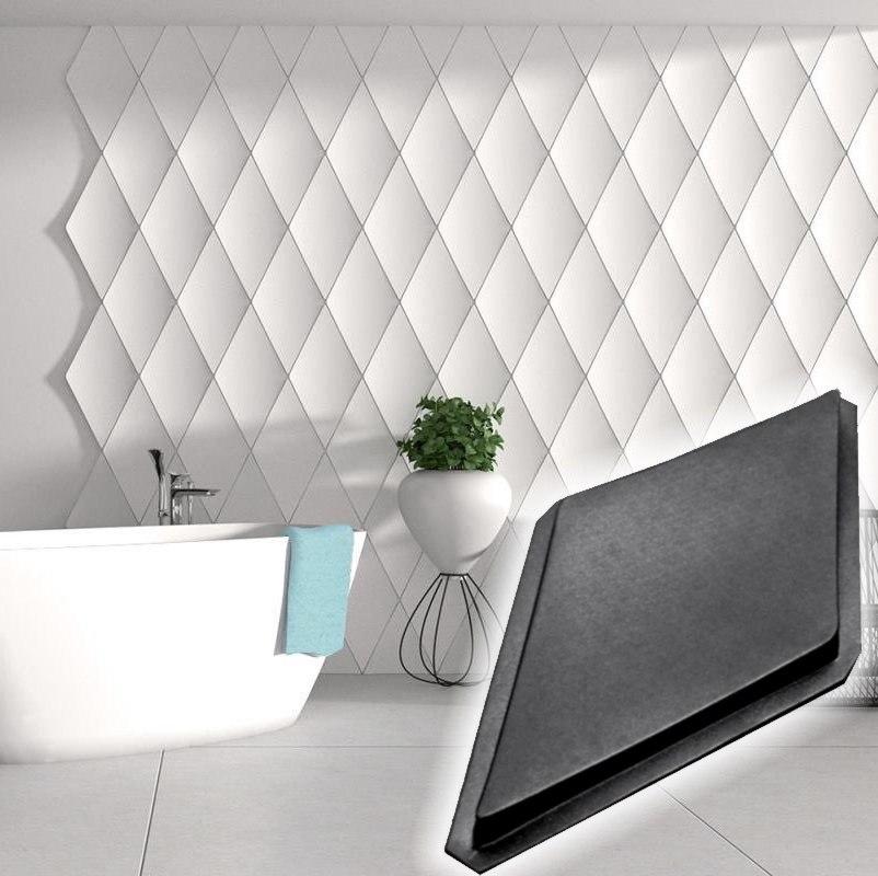 Plastic mold for the manufacture of 3d panel "Marshmalloy"(3D mold for decorative wall panels for gypsum and concrete) Wall decor.