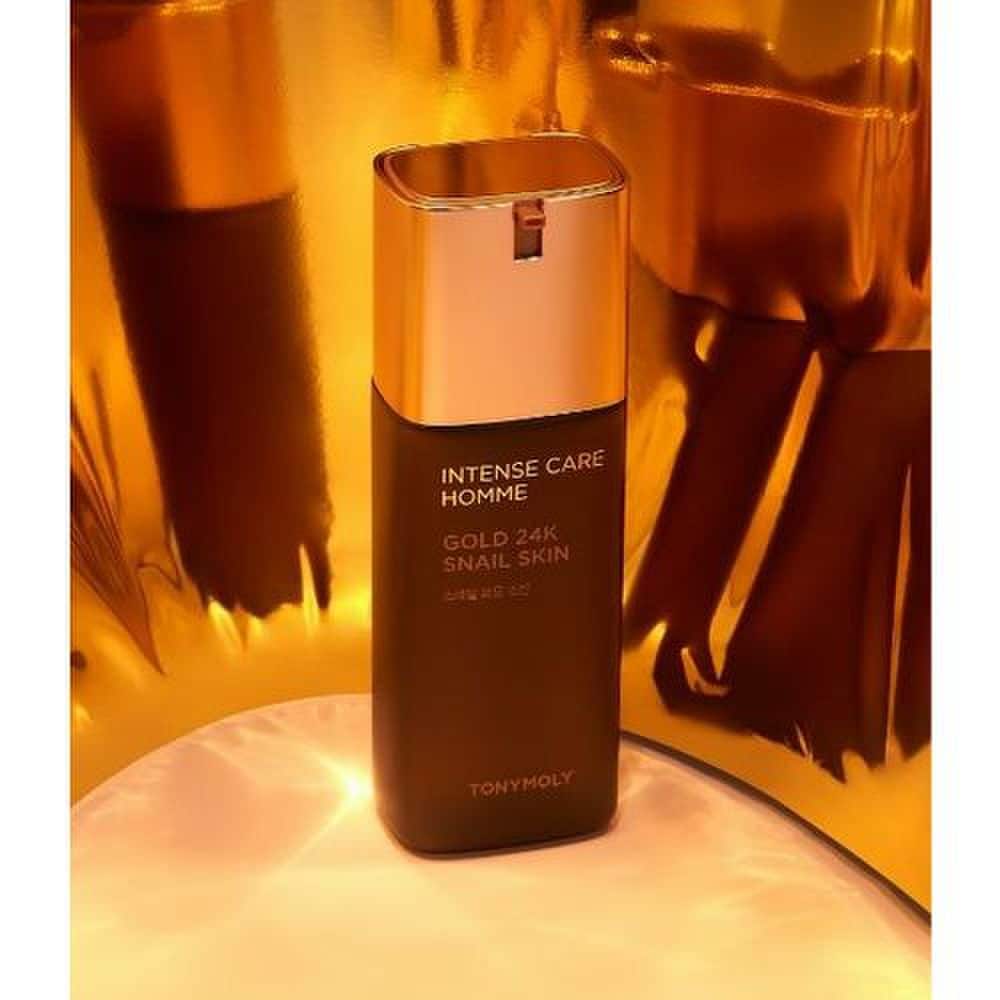 (2 Genuine Items) Intense Care Gold 24K Snail Homme Skin + Free Gift [Gifts May Vary]