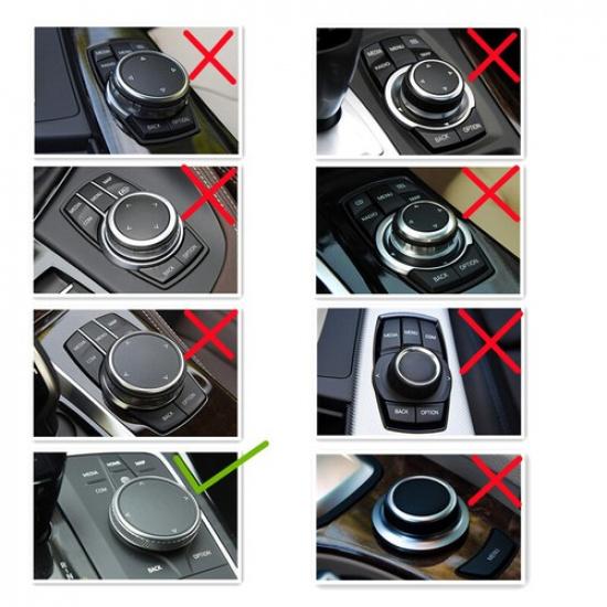 Crystal Silver Car Center Media Knob Trim For BMW 3 Series G20 G21 -2024