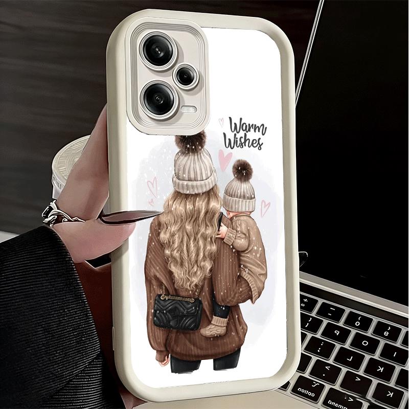Phone Case for Xiaomi Redmi Note 15 14 13 Pro Plus Baby Mom Girls Shell 12S 11 11S 11T 5G 14S Soft Silicone Funda