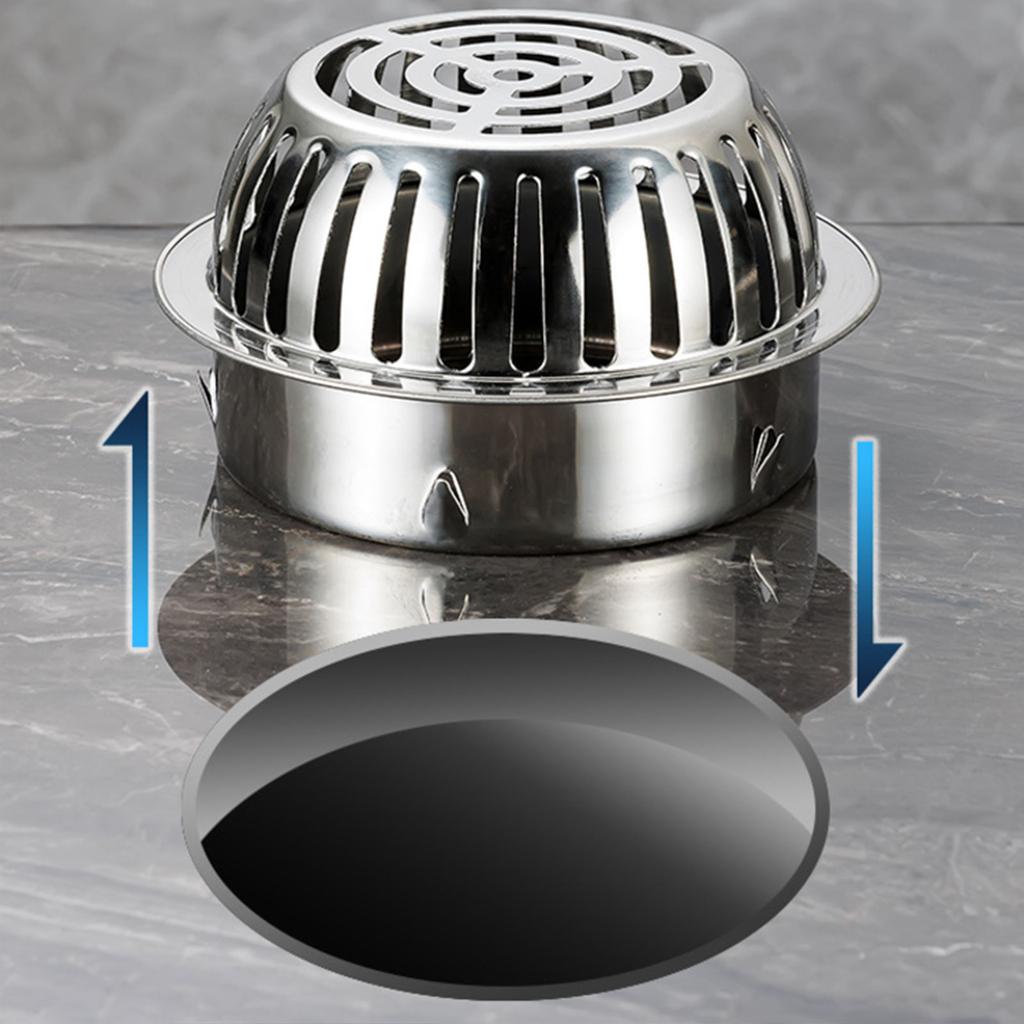 Long Lasting Steel Rounded Drainage Insert Corrosion Resistant Floor Drain Prevents Blockages for Outdoor Spaces