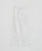 Loutaideu Stitched Belt Cotton Pants [White]