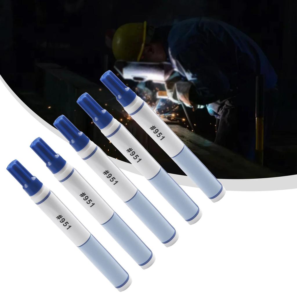 5 Pcs 951 Soldering Flux Pen 10ml Low-Solid Cleaning-free Welder Pen 140*15mm For PCB Board Welding Equipment Accessories