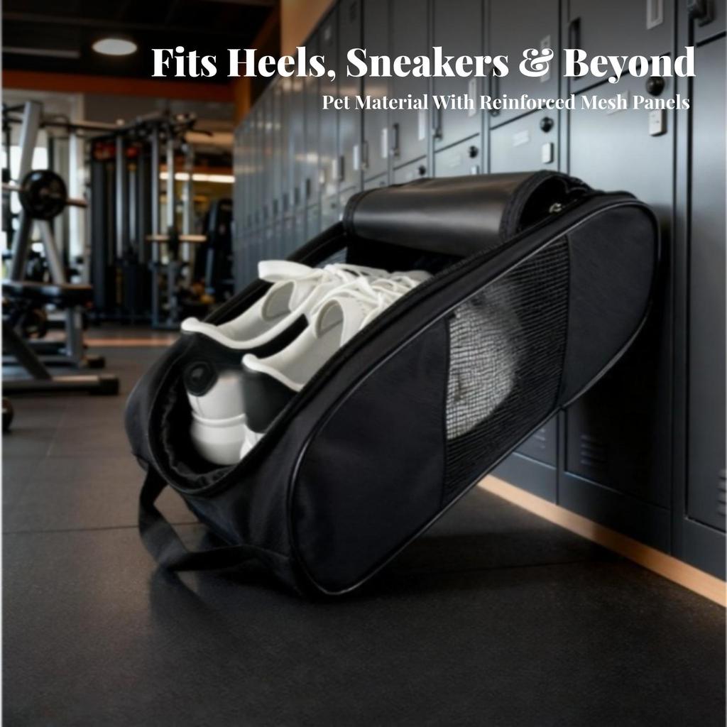Shoe Storage Bag with Handle Ventilated Travel Tear-Resistant