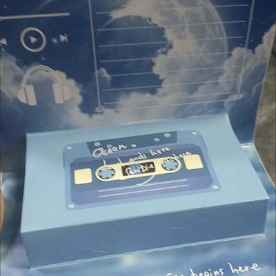 30 Seconds Recorder Greetings Card Magnetic ABS Phonograph Blessing Card Audio Button Batteries Christmas Recording Box