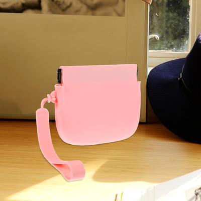 Silicone Coin Purse Keychain Small Silicone Pouch Wired Earbud Case 10X8Cm/3.94X3.15 Inches Coin Holder Pouch Silicone Storage