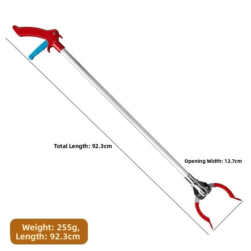 Long Handle Garbage Clipper Extended Length Pi Up Tool Sanitation Clamp for Household Cleaning Tools Garbage Abber