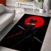 Japanese Female Warrior Art Pattern Carpet for Living Room Bedroom Sofa Creative Doormat Home Decor Large Size Luxury Gift