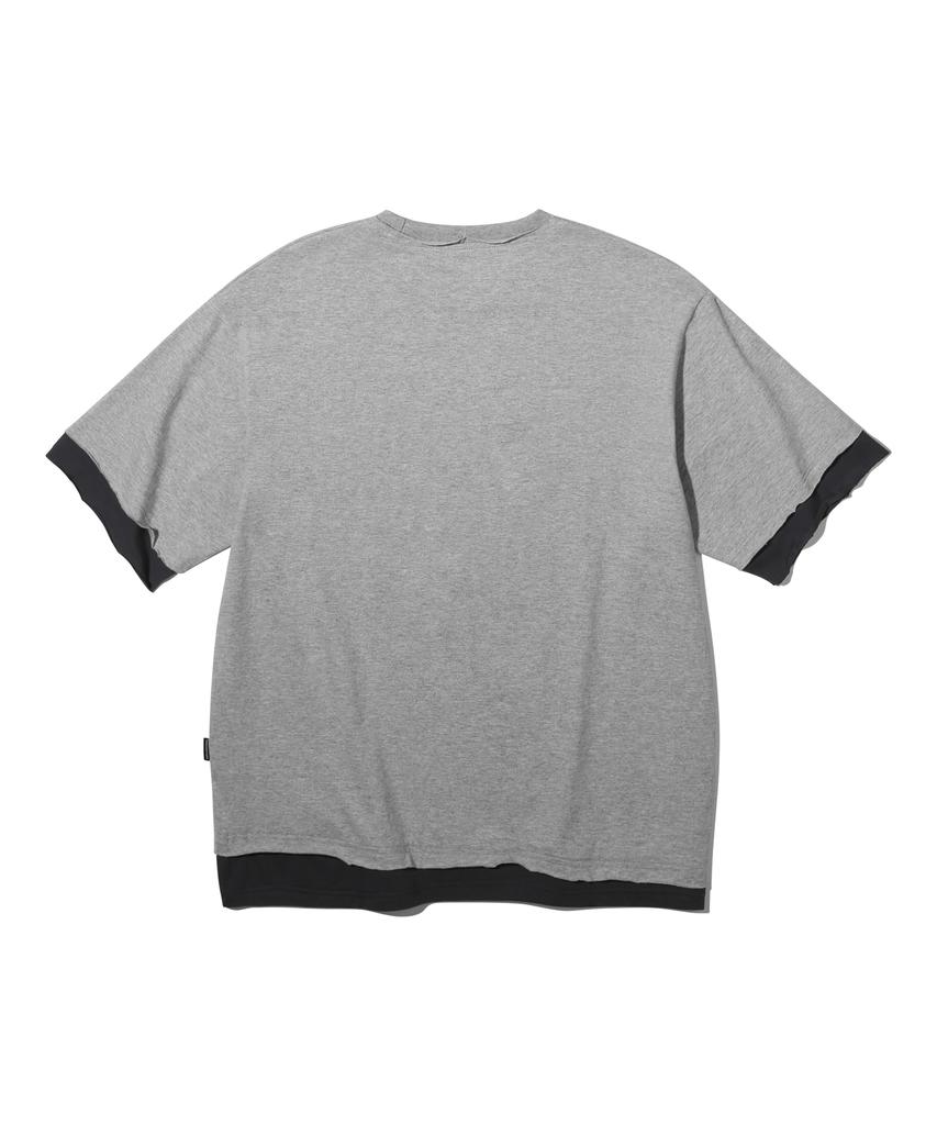 URBANSTOFF Layered Hem Tee (Melange)
