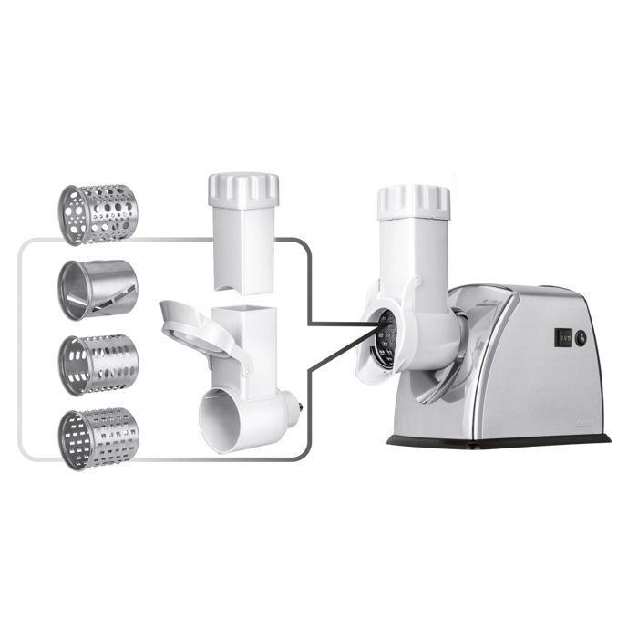 Kit d'accessoires Coupe-pommes de terre, fruits et légumes, 5 pièces MPM MMM-A/03M Blanc