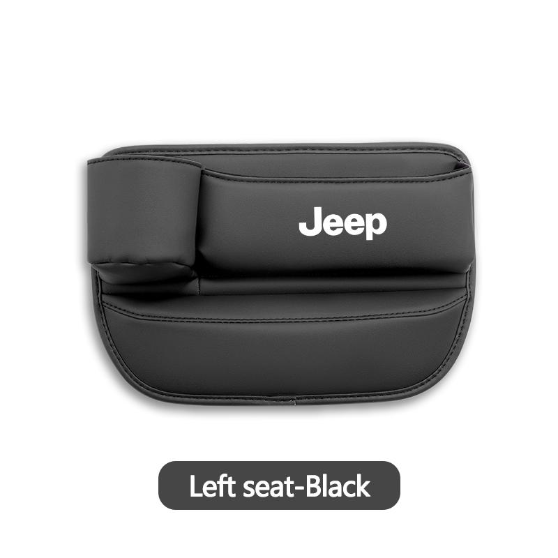 Leather Car Seat Gap Storage Box Gap Side Storage Box for Jeep JPB Renegade Wrangler JK Compass Grand Cherokee Gladiator