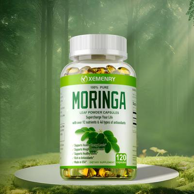 Cápsulas de Moringa 1000mg - Antioxidante, Pérdida de Peso, Salud Articular y Digestiva