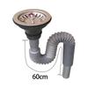 Sink Drain Pipe Sink Drain Assembly Plumbing Accessories Expandable Sewer Tube