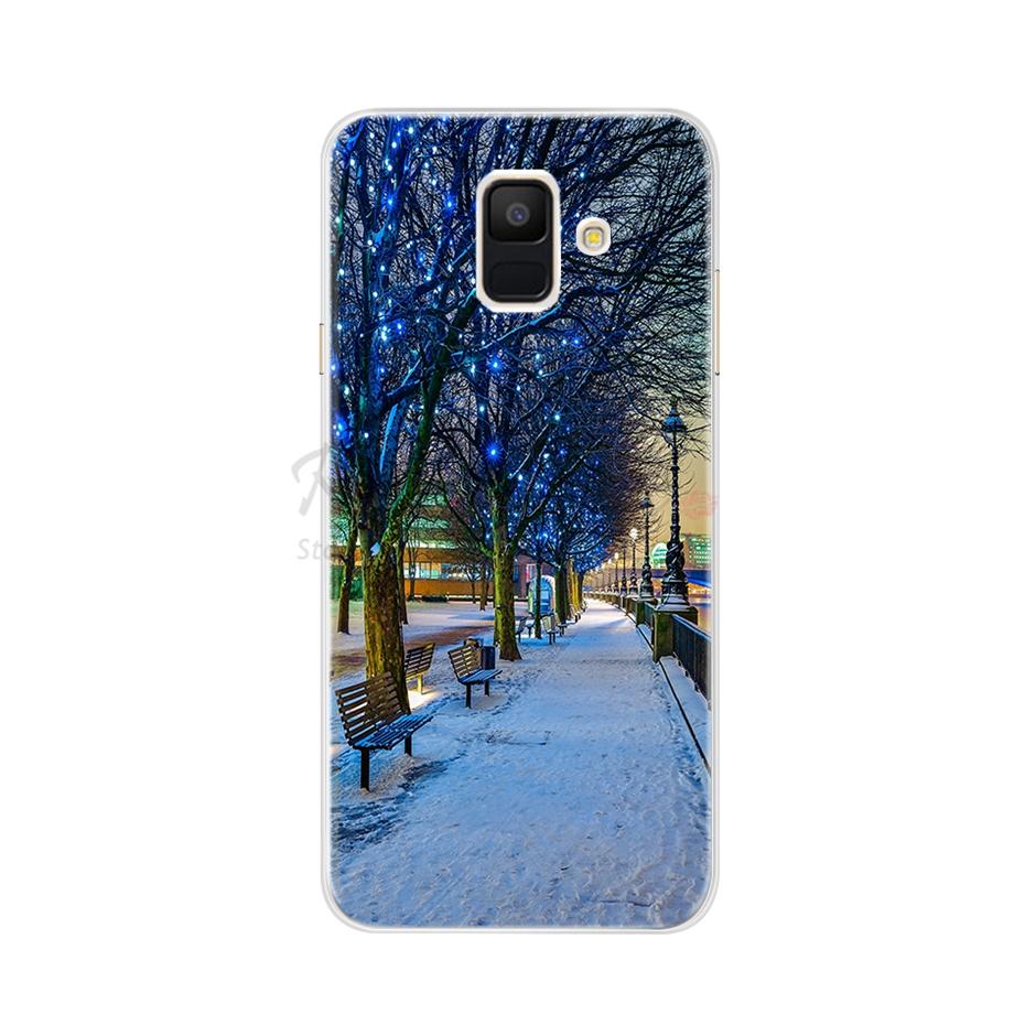 Case For Samsung Galaxy A6 2018 Transparent Cartoon Soft TPU Silicone Phone Cases Back Cover For Samsung Galaxy A6 A 6 Plus 2018