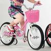 Detský košík na bicykel Plastový Zhrubnutý Malý Predný Riadidlový Košík na Bicykel pre Chlapcov a Dievčatá Ružový