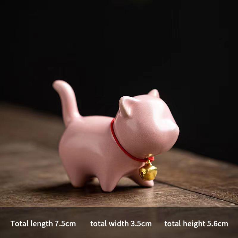 

Творческая керамика Милый котенок Орнамент Животное Микро Пейзаж Чай Питомец Украшения для Домашнего Стола Чайный Набор Аксессуары Чайная Игра