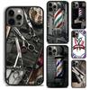 Barber Shop Hair Stylist Tools Phone Case Cover For iPhone 17 Air 16 15 14 Plus Apple 11 12 13 Pro Max Coque