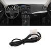 1m Long AUX Audio Input Adapter 3.5mm Clear Sound Black Replacement for Mazda 2 3 5 6 MX5 RX8 Music Player