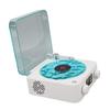 Vintage Record Player Bluetooth Speaker 4 Modes Portable Wireless Turntable Stereo Speaker with Clock and Soft Night