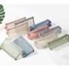 Multifunctional Portable Makeup Brush Bag Pouch Case New Large Capacity Mesh Pencil Bag Mesh Transparent Cosmetic Case