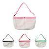 Large Capacity Korean Style Canvas Shoulder Bag For Kids Featuring Cute Alphabet Design