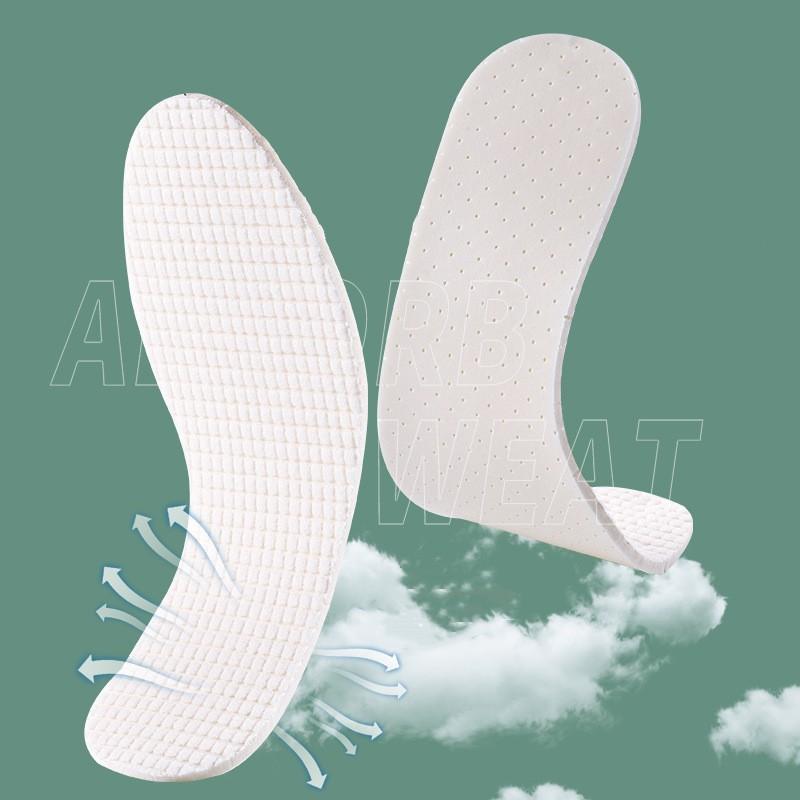 Latex Shoe Insoles for Men And Women Soft Comfortable Sport Shock Absorbing Deodorant Running Sole Pads for Shoes