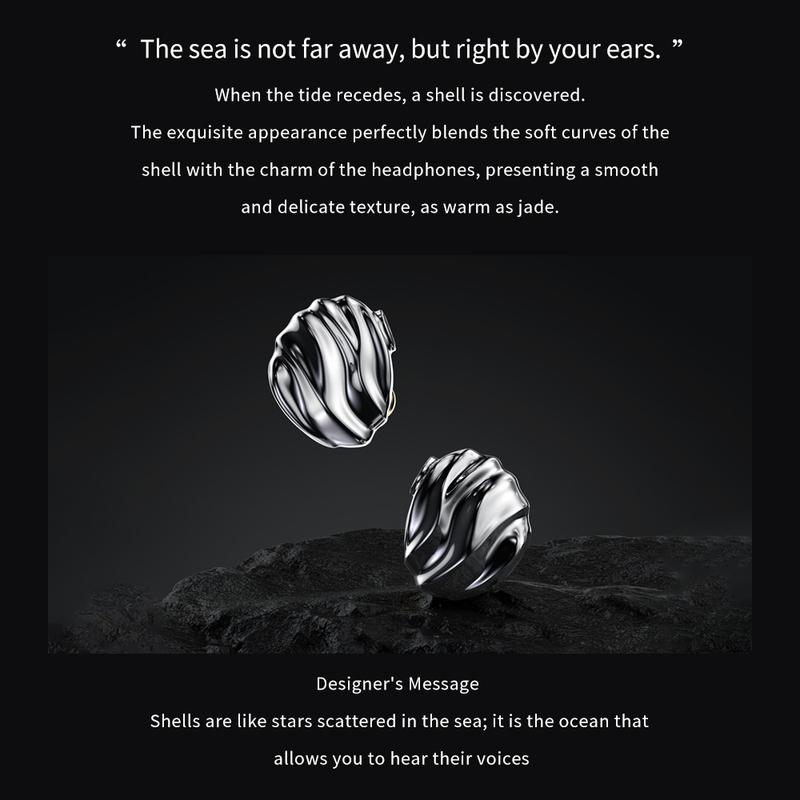 TRN SHELL Four-Unit Dynamic Driver Planar Hybrid IEM Earphones with Liquid Metal Body & Streamlined Electroplating Process