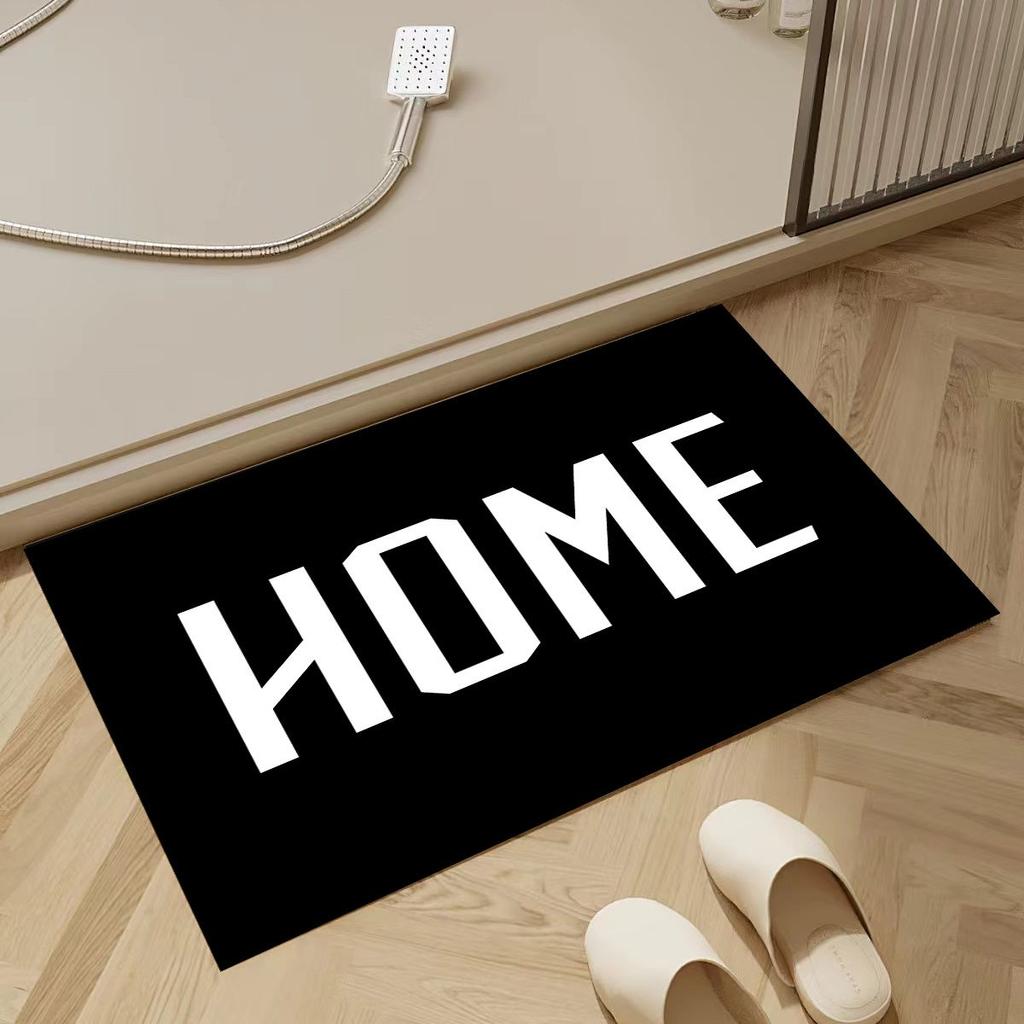 Modern bathroom non slip floor mats absorb water, stain, and are simple household flooring that dries quickly and prevents falls