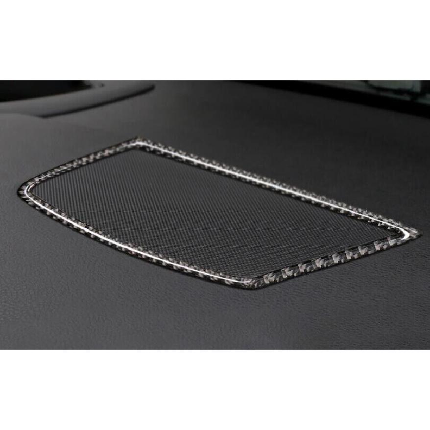 Real Carbon Fiber Console Dashboard Horn Frame Trim For BMW X5 X6 E70 2008-2013