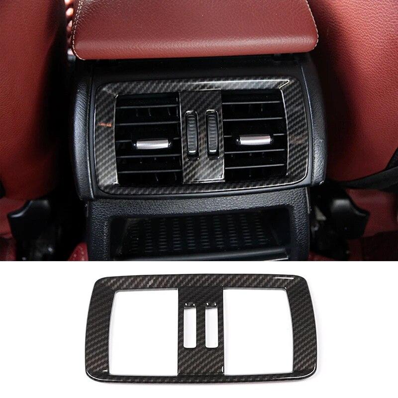 Autocolant pentru cadru de ieșire de aer condiționat din spate pentru mașină Decorare ABS Accesorii auto pentru BMW X3 F25 X4 F26 xDrive20i 28i 35i 2011-17