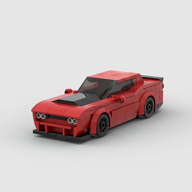 Technical Speed Car MOC City Racing Car Rally Building Blocks Bricks Set Retro Ornament Diy Toys For  Kid Adults Birthday Gifts