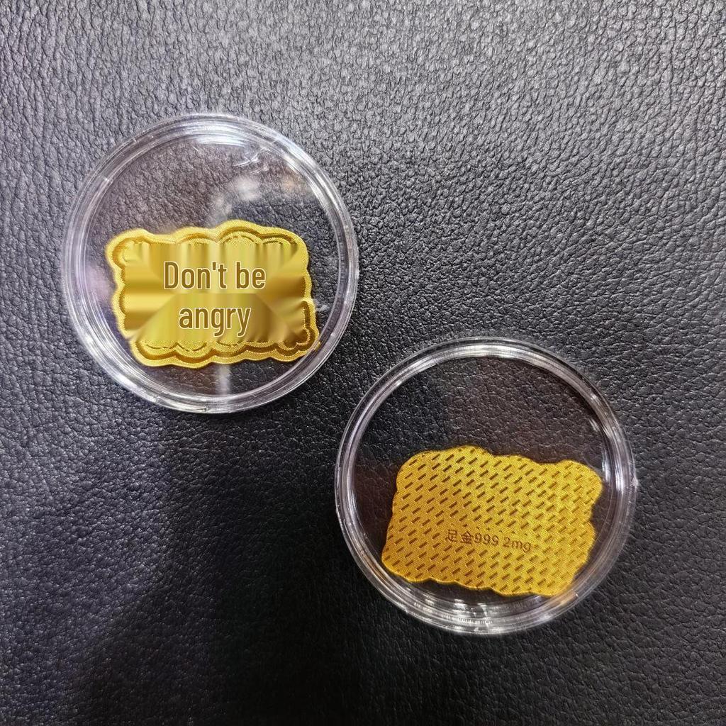 Gold Mobile Phone Sticker 999 Pure Gold - Prosperity & Wealth Charm Gift