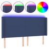 VidaXL Tête de Lit à LED Meuble de Chambre à Coucher Accessoire de Lit Double Tête de Cadre de Lit Intérieur Bleu 3123788