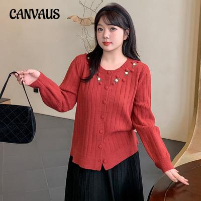 Übergröße Dreidimensionale Blumen Tops Damen Pullover Herbst und Winter Lässige Strickjacke Outer