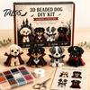 DIY Craft Set for Kids 3D Halloween Dog Art Set, Beaded Puppy Kit, Cute Healing Kit Adults Animal Beginners Adults, Home Desk Decor Decorative Beads