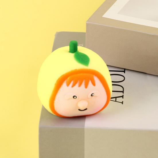 Fruity Scent Squeeze Toy Soft Elastic Pinching Music Stress Relief Cute Fruit Shape Decompression Gadget for Student Parties And Collecting