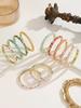 FTCY Colorful Four-leaf Flower Ename Bangles For Women Retro Enamel Dropped Glaze Floral Zircon Bangle Luxury Jewelry Gifts