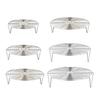 Stainless Steel Round Steamer Rack Dishwasher Safe Multifunction Baking Steaming Roasting Cooking Rack Kitchen Gadget