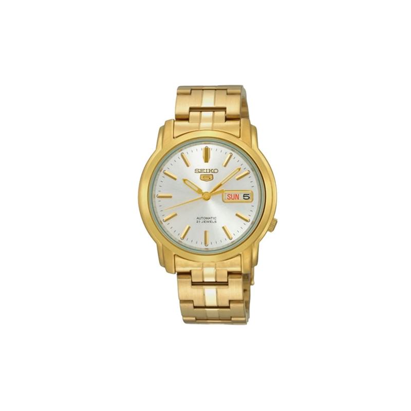 SEIKO 30m waterproof depth Automatic Steel Strap men s watch white dial SNKK74K1 белый