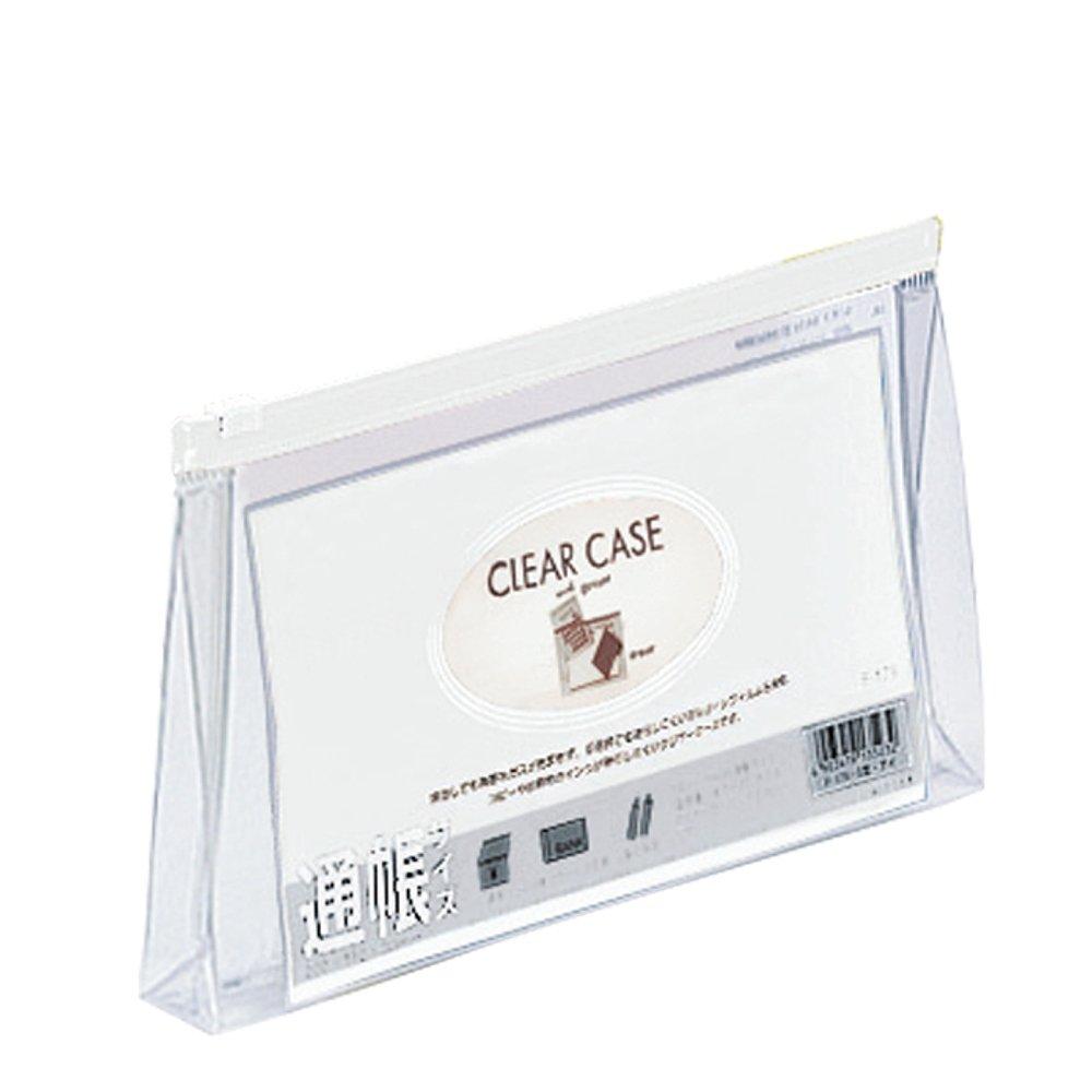 LIHIT LAB Clear Case Passbook F179 (Horizontal), Size, Gusseted, White,