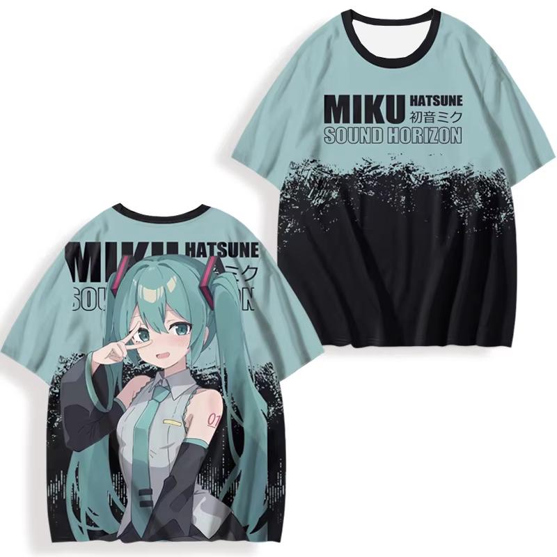 Hatsune Miku 3D Printed Women's Short Sleeve Tee Summer Casual Cute Men's Sport Tops Hot Anime Fans T-shirt Unisex Tops Y2K 2025