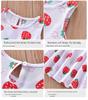 Girls' Floral Summer Princess Beach Dress, Cotton Silk Tank, A-line Skirt