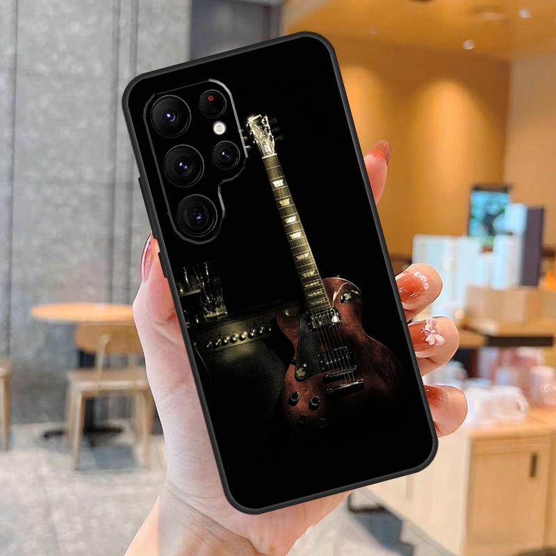 Guitar Music Case For Samsung Galaxy S23 S21 S22 Ultra S8 S9 S10 Note10 Plus Note 20 Ultra S20 FE Cover