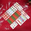 10 Sheets Christmas Xmas Party Gift Bag Box Decoration Cartoon Stickers Baking Packaging Sealing Sticker Santa Claus Pattern
