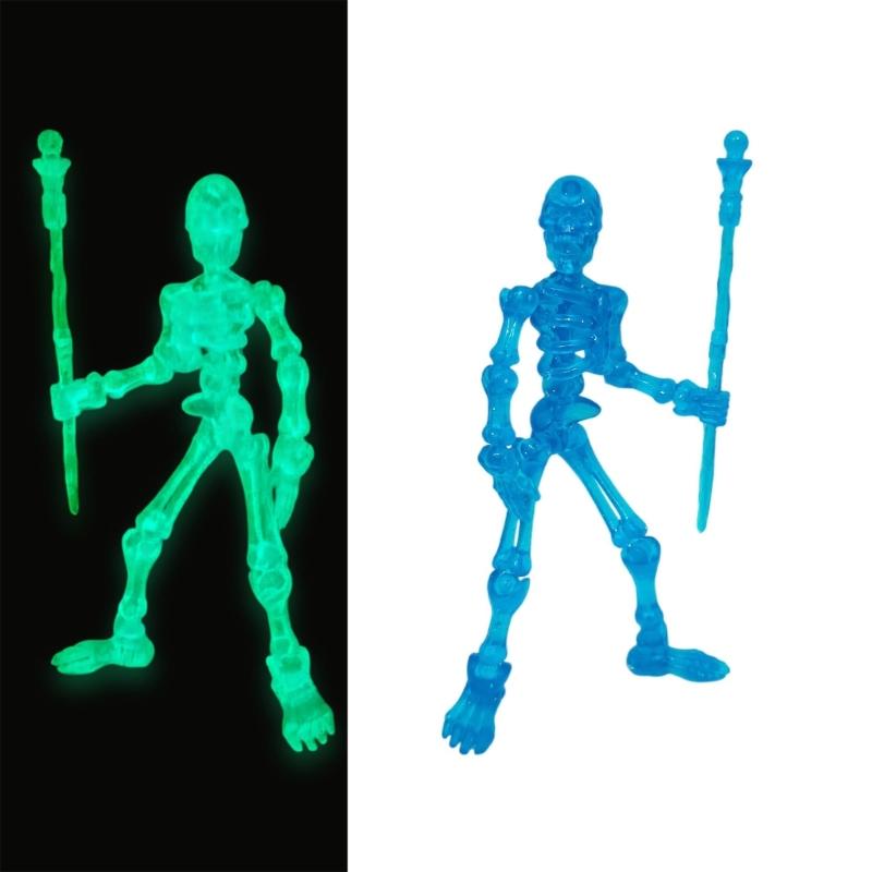 T13 Skeleton Action Figure Set Dummy 13,Titans 13, 3D Printed Skeleton Toy Multi Jointed Movable Desktop Decorations