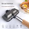 Aluminum Alloy Non-Stick Double-Sided Sandwich and Cake Grill Pan for Outdoor Use