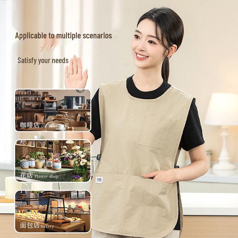Waterproof Vest-Style Apron for Work, Catering, or Home Use