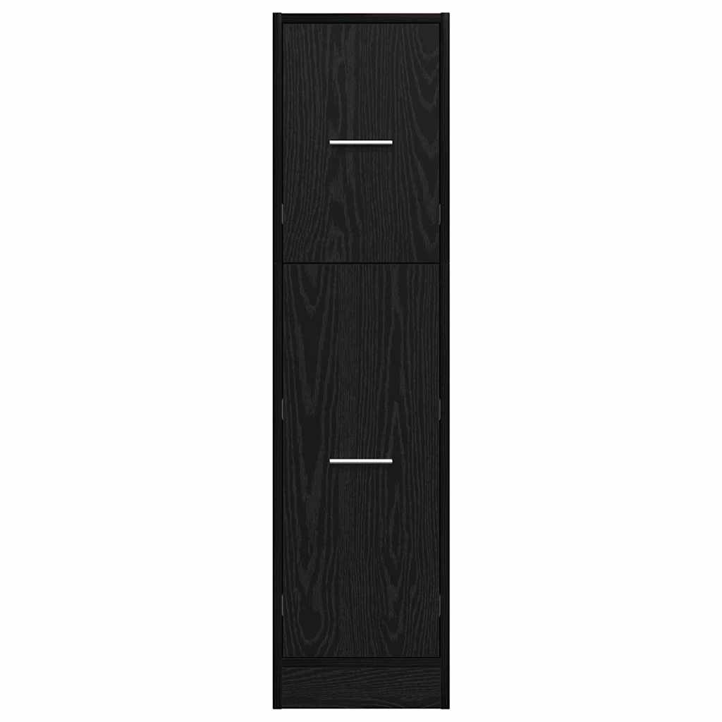 Pharmacy Cabinet Black Oak 30 x 41 x 118 cm Particleboard