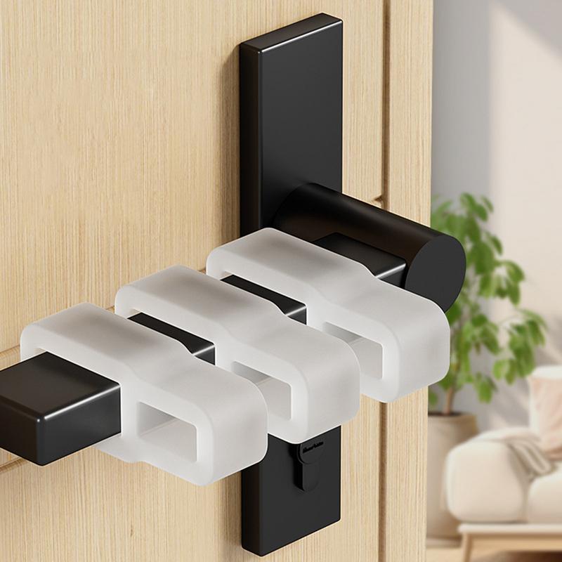 Door Stops Silicone Door Handle Buffer Wall Protection Doorknob Bumper Furniture Protected Crash Pads Shockproof Rings