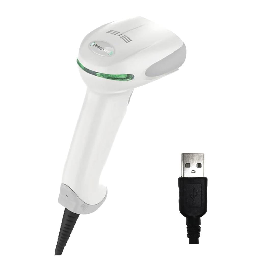 Honeywell Xenon 1950g Barcode QR Code Barcode Universal USB 1D and Reader, Reader, Scanner, High-Speed Reading, Handy® Wired, 2D, 1950GHD-1USB (White)